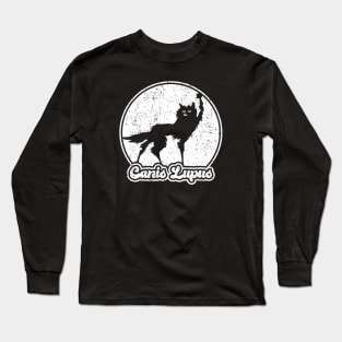 Fantastic Mr Fox - Wolf - Canis Lupus - Retro - Distressed Long Sleeve T-Shirt